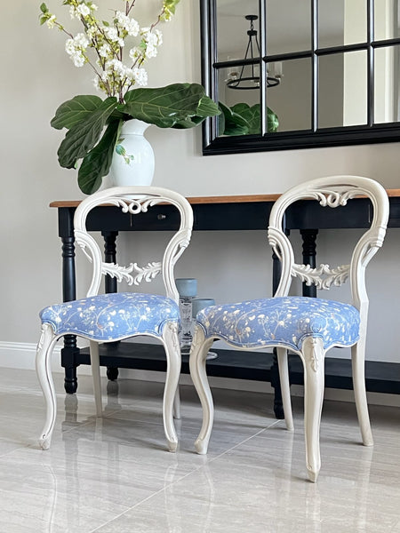French Country Balloon Back Chairs