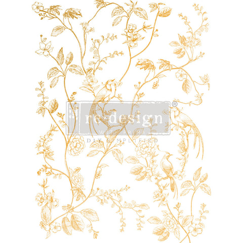 Re-Design with Prima - Kacha Gold Foil - Bird Song