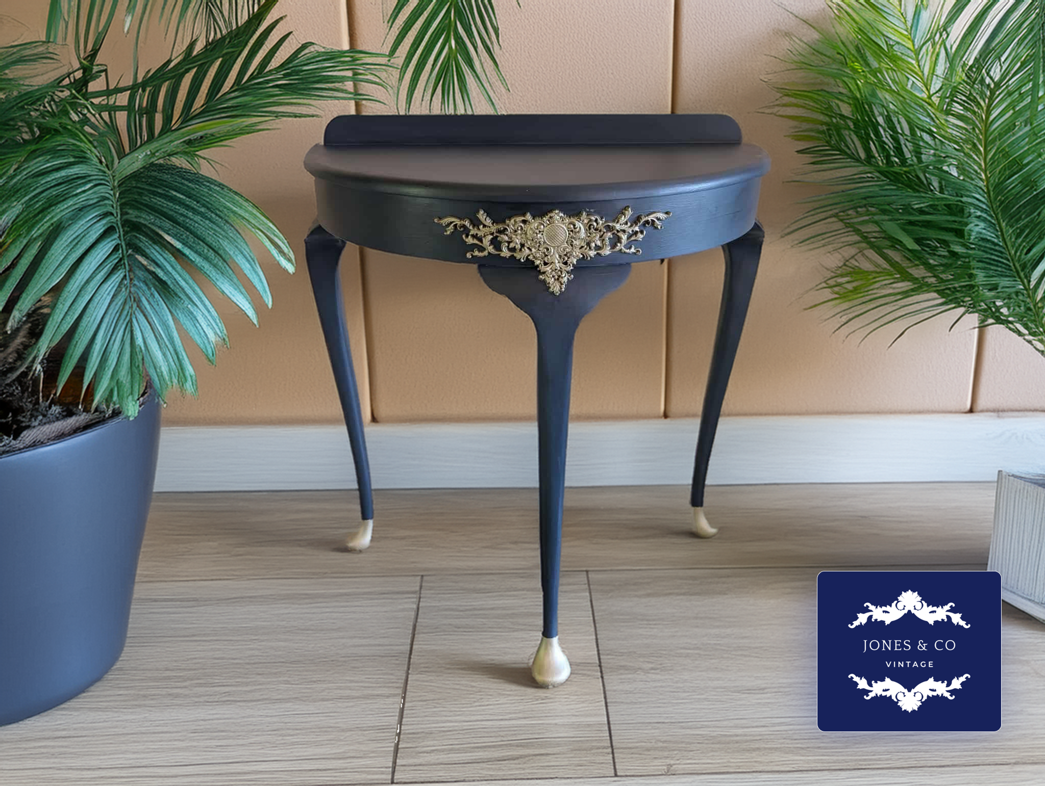 French Demi Lune Table