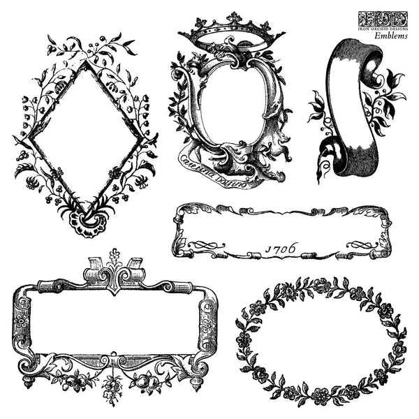 Iron Orchid Designs Stamp - Emblems