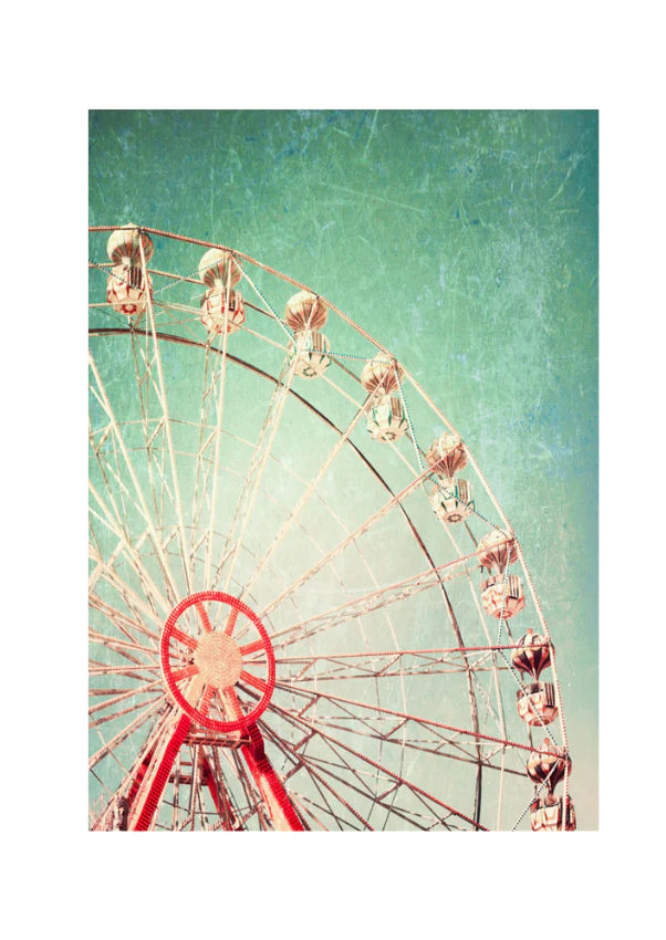 Ferris Wheel  MINT Decoupage Paper