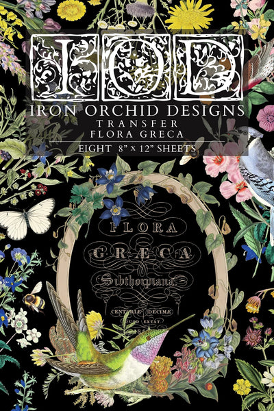 Iron Orchid Designs Transfer - Fiora Greca