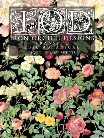 Iron Orchid Designs Transfer - Rose Botanicals