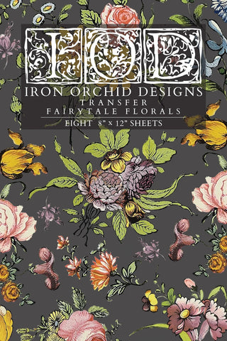 Iron Orchid Designs Transfer - Fairy Tale Florals