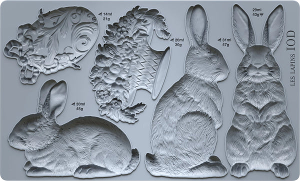 Iron Orchid Designs Mould - Les Lapins