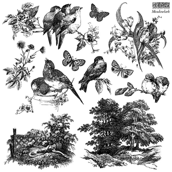 Iron Orchid Designs Stamp - Meadowlark