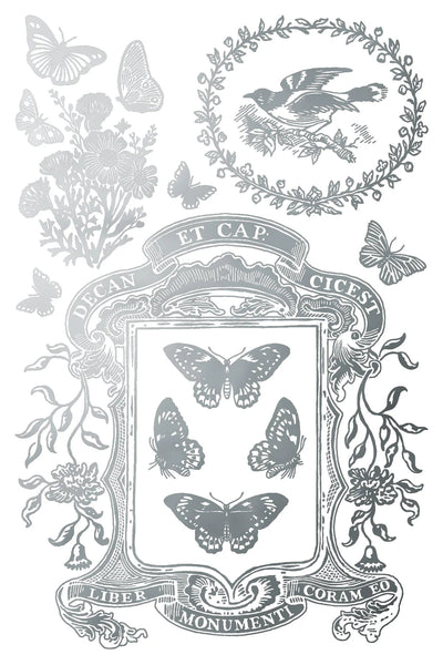 Iron Orchid Designs Transfer - Papillion Gold and Silver Foil