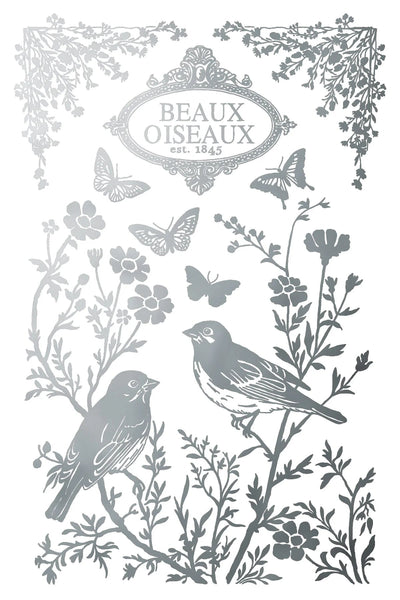 Iron Orchid Designs Transfer - Papillion Gold and Silver Foil