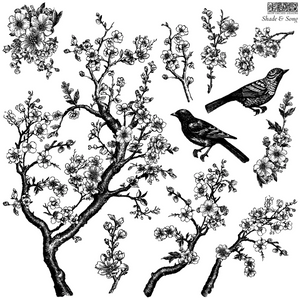 Iron Orchid Designs Stamp - Shade and Song