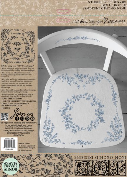 Iron Orchid Designs Stamp - Brambles and Berries