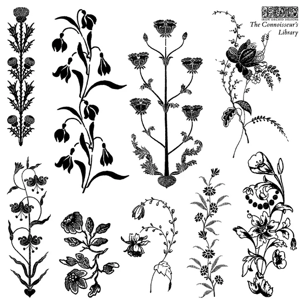 Iron Orchid Designs Stamp -Q2 Release- The Connoisseur's Library