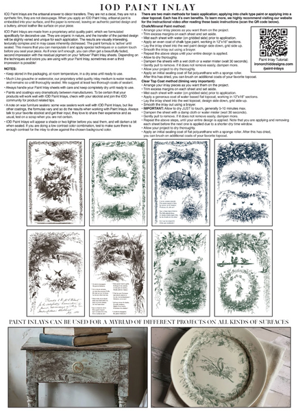 Iron Orchid Designs Paint Inlay -  Q2 release Little Lark.