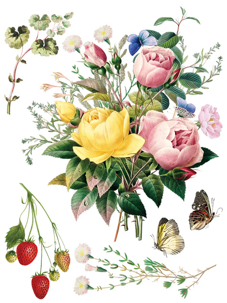 Iron Orchid Designs Transfer - Q2 Marche Des Fleurs