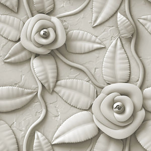 Mint Tissue Paper - White Flower