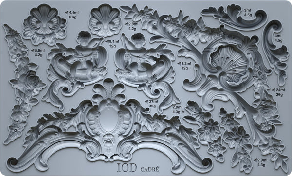 Iron Orchid Designs Mould - Q2 Release Cadre Decor Mould