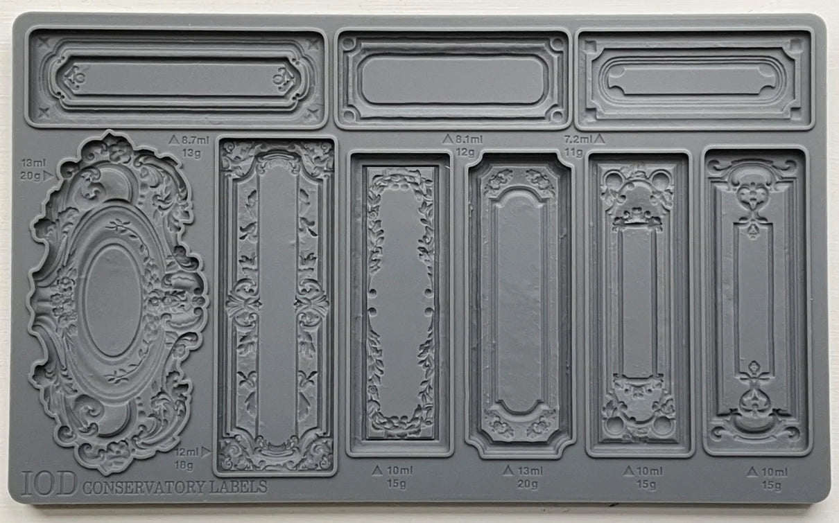 Iron Orchid Designs Mould - Conservatory Labels