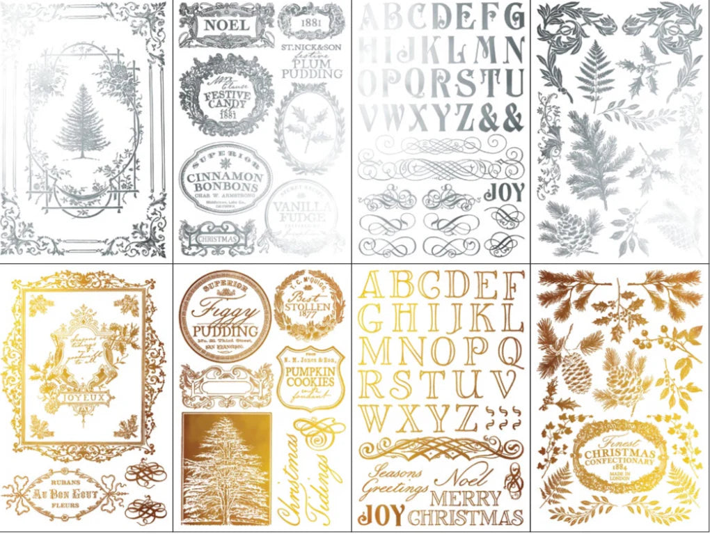 Iron Orchid Designs Transfer - Figgy and Flourish (Foil)