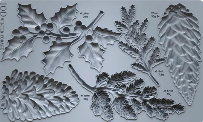 Iron Orchid Designs Mould - Winter Forage