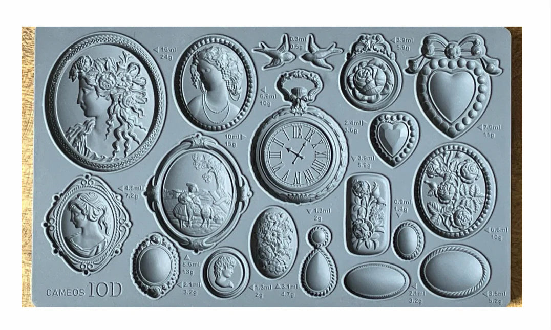 Iron Orchid Designs Mould - Cameos