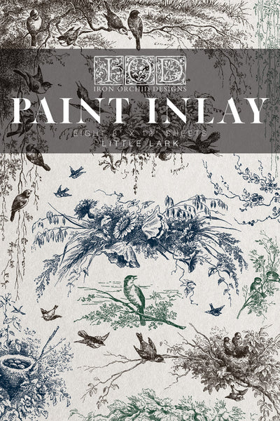 Iron Orchid Designs Paint Inlay -  Q2 release Little Lark.