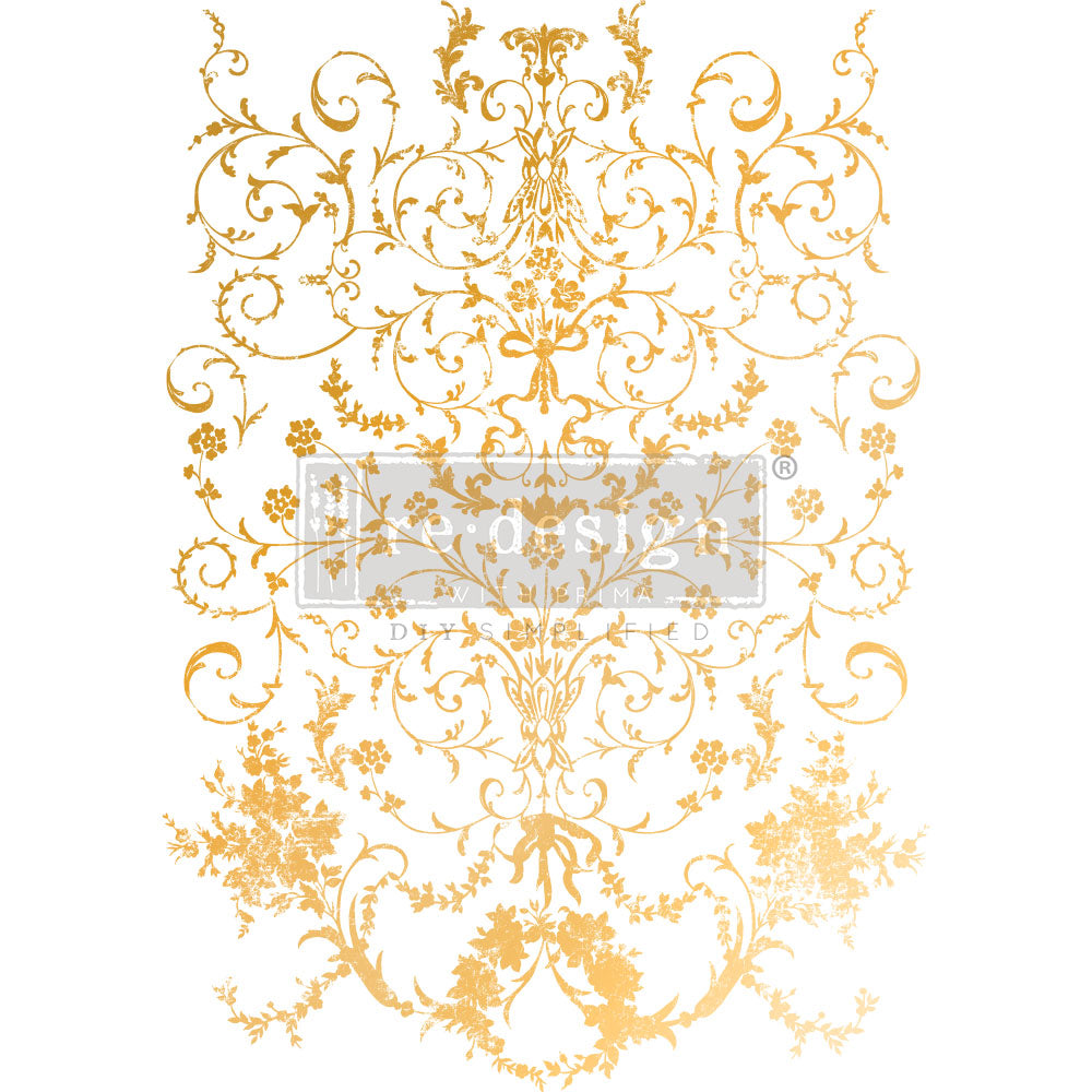 Re-Design with Prima - Kacha Gold Foil - Manor Swirls