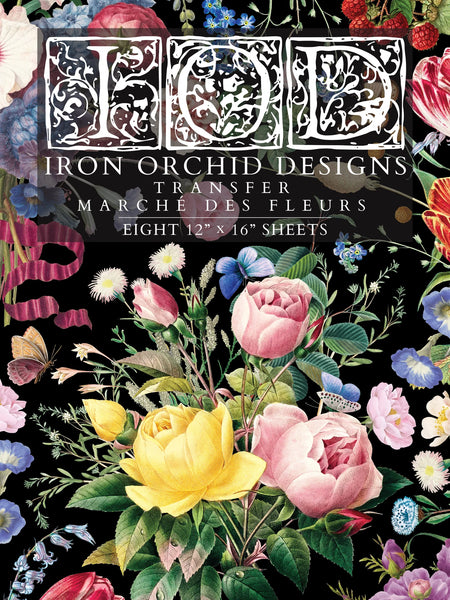 Iron Orchid Designs Transfer - Q2 Marche Des Fleurs