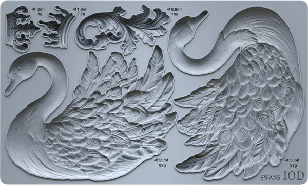 Iron Orchid Designs Mould - Q2 Release Swans