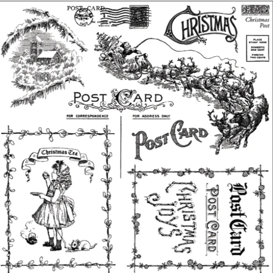Iron Orchid Designs Stamp - Christmas Post