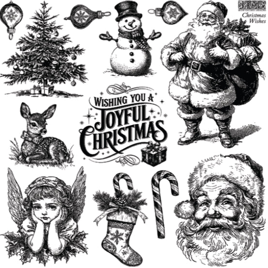 Iron Orchid Designs Stamp - Christmas Wishes