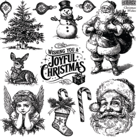 Iron Orchid Designs Stamp - Christmas Wishes