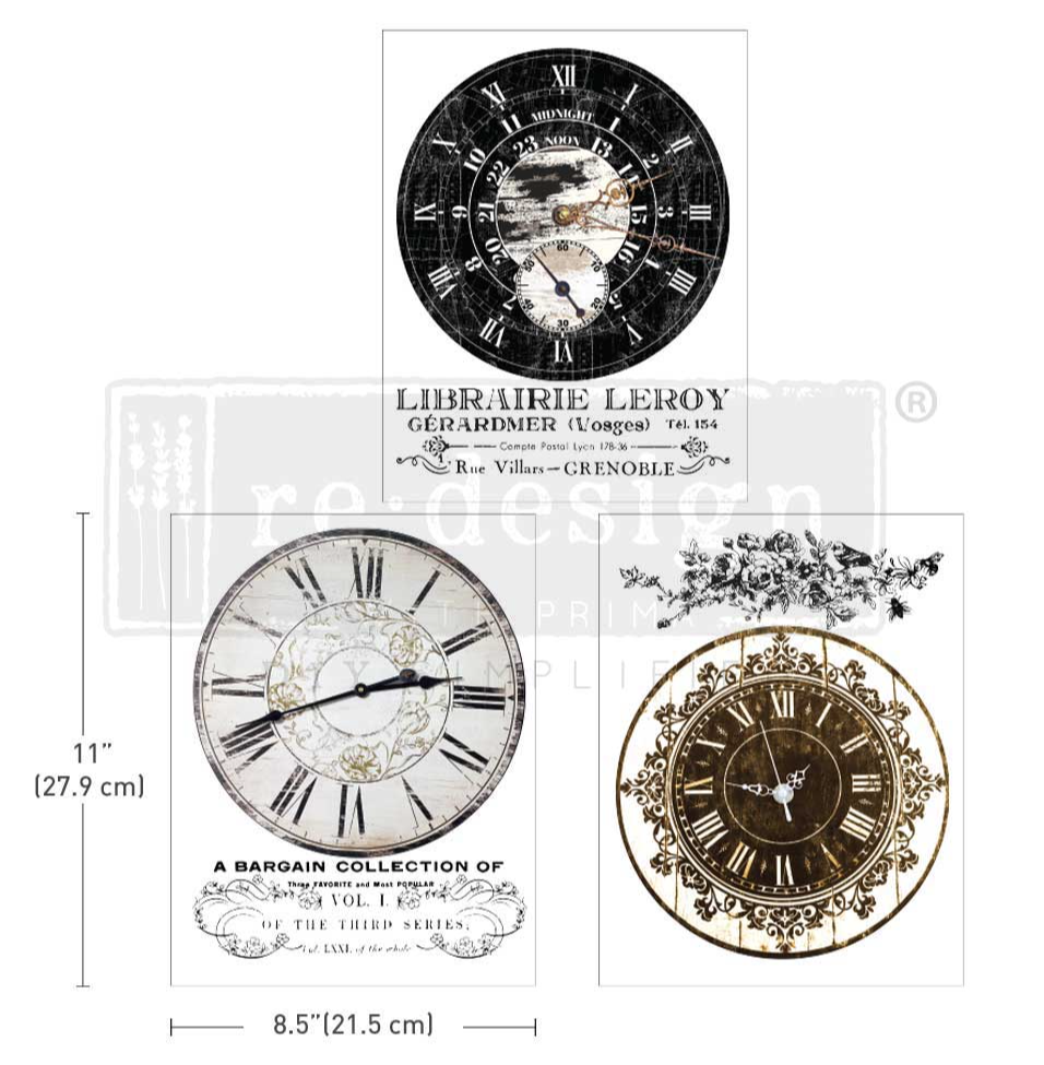 Middy Transfer - Vintage Clocks